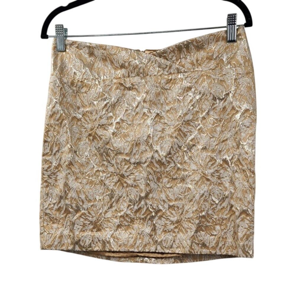 Studio Y Gold Mini Skirt Womens Size 7 / 8